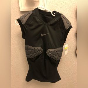 Nike football compression padded top Men’s Small Brand New